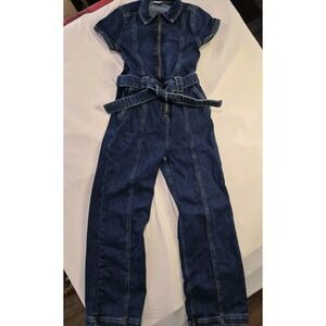 abercrombie kids girls 11/12 One Piece Full Zip Denim Romper